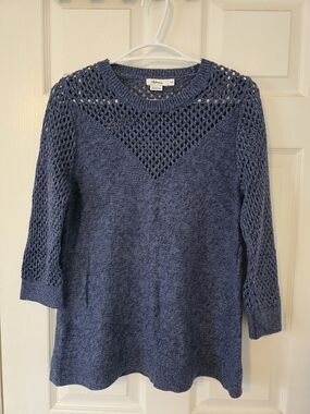 NWOT | Open-Knit Crew Neck Sweater | SZ Medium